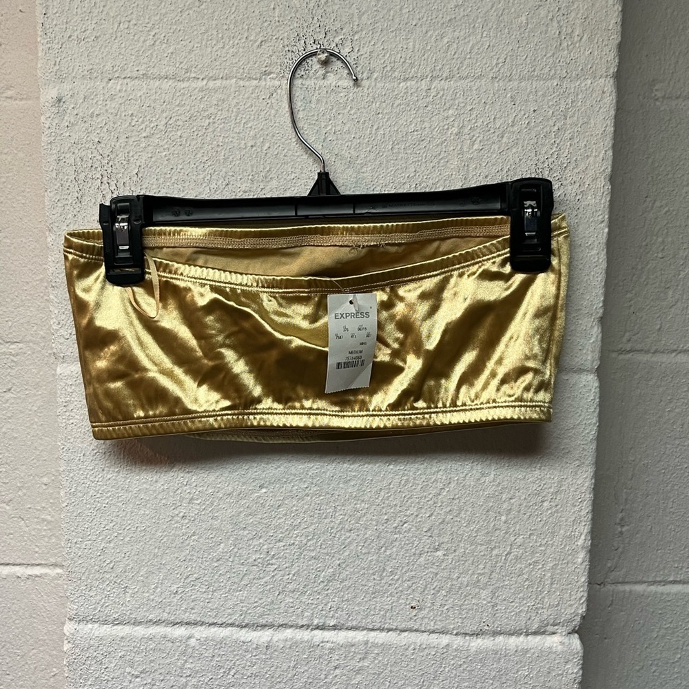 Express Shimmering Gold Bandeau M - Picture 2 of 4